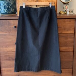 Vintage Dockers Women's A-Line Black Skirt